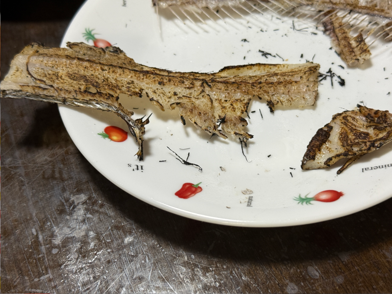 タチウオの骨の炙り(付いている身が美味しい!)